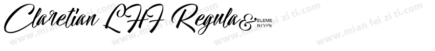 Claretian LHF Regula字体转换